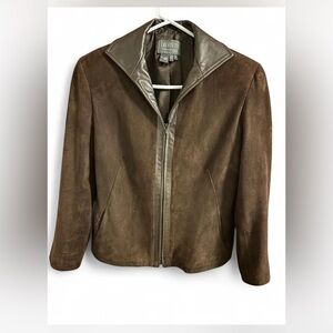 Lafayette 148 Suede & Leather Jacket